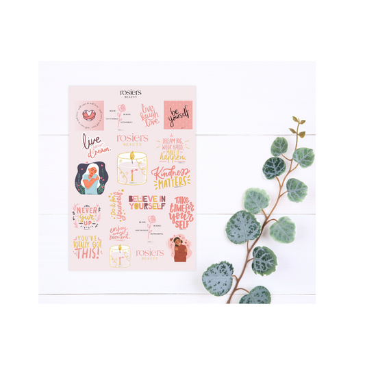 Rosiers Beauty Self-Love Stickers - Rosiers Beauty